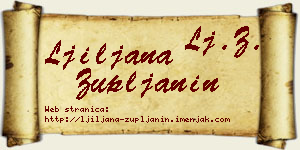 Ljiljana Župljanin vizit kartica